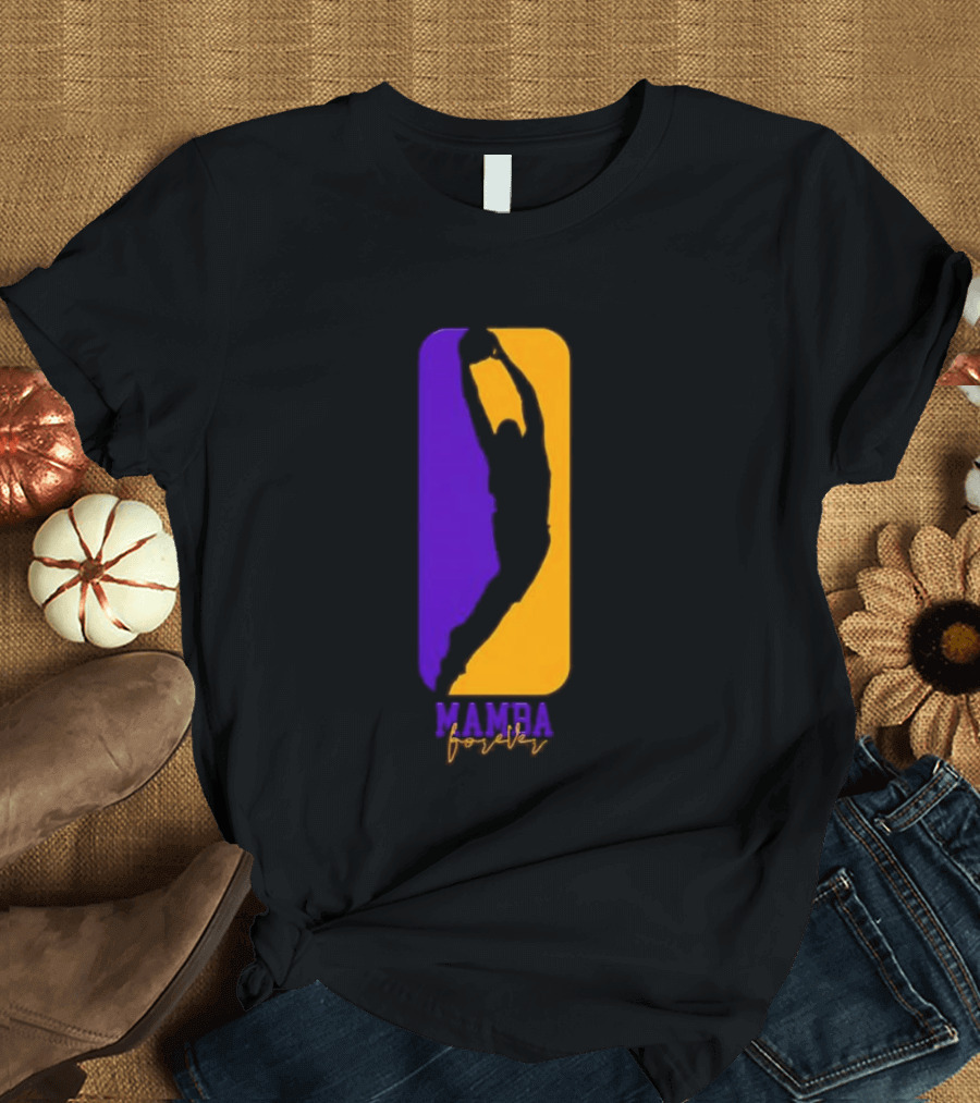 Mamba Forever Purple Gold Basketball Legend T-Shirt