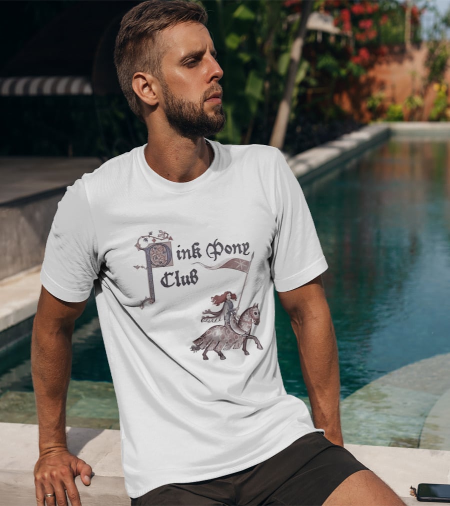 Pink Pony Club Chappell Roan Medieval Horse Rider T-Shirt