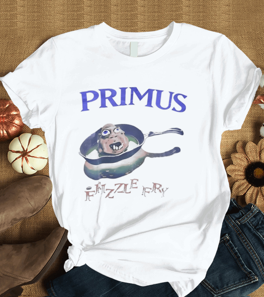PRIMUS Frizzle Fry Album Art Pan With Face T-Shirt