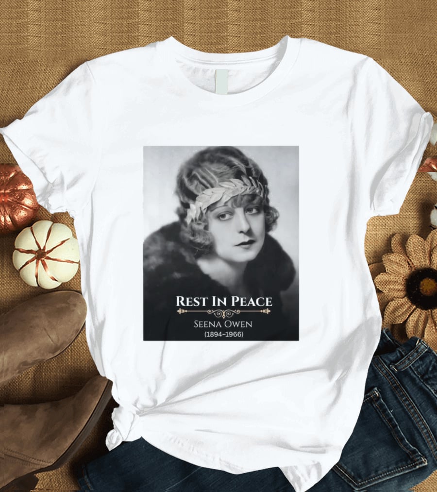 Rest In Peace Seena Owen 1894 1966 Memorial Tribute Vintage Photography T-Shirt