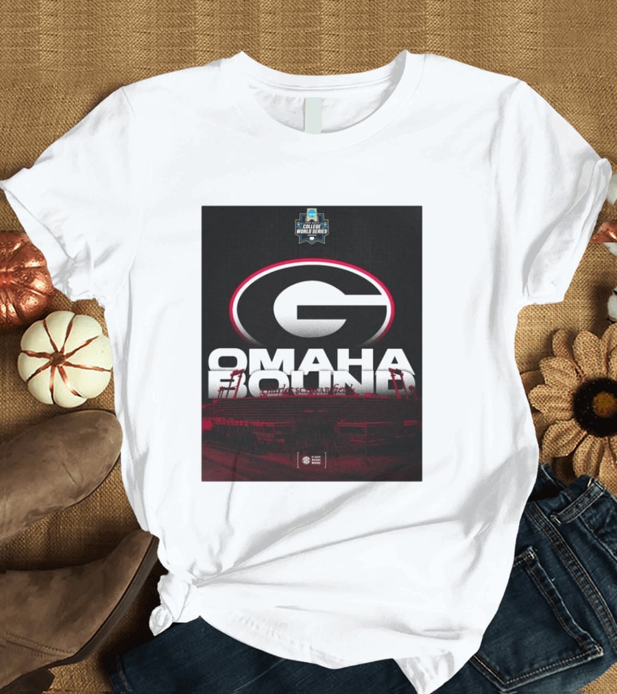 Georgia Bulldogs Omaha Bound College World Series Baseball Hoover Alabama T-Shirt