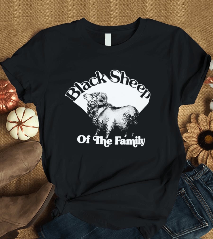 Black Sheep Of The Family Playful Sheep T-Shirt