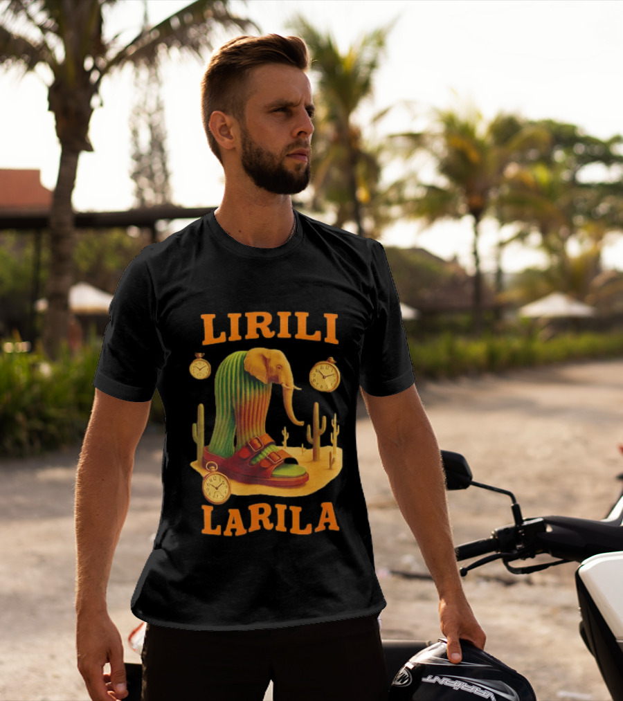 Lirili Larila Elephant Cactus Surreal Art Italian Brand T-Shirt
