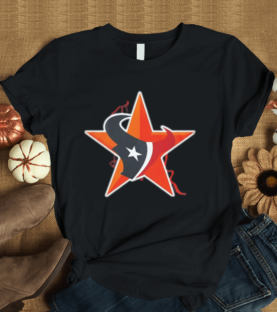 Houston Astros Texans Collaboration 2026 Star T-Shirt