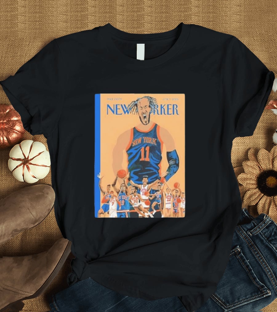 Jalen Brunson New York Knicks June 2026 New Yorker Edition Featuring Basketball Highlights T-Shirt
