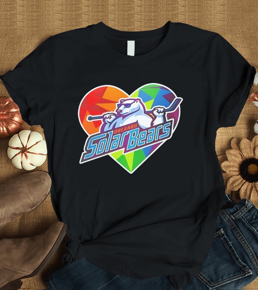 Orlando Solar Bears Pride Night 2026 Heart T-Shirt