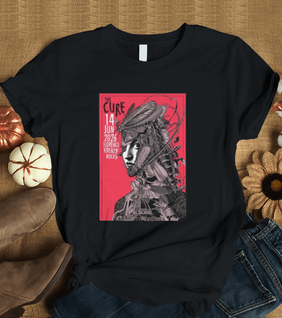 The Cure Florence Firenze Rocks June 14 2026 Festival T-Shirt