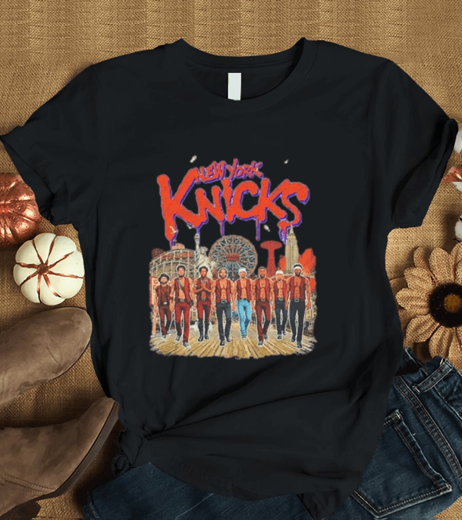 New York Knicks NBA Warriors Wonder Wheel Coney Island T-Shirt