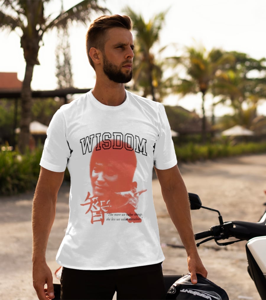 Bruce Lee Awake NY Wisdom Red T-Shirt