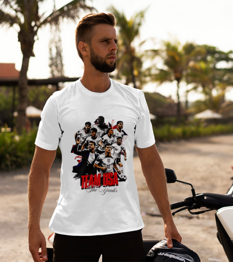 USMNT Christian Pulisic Mauricio Pochettino Team USA The Yanks T-Shirt