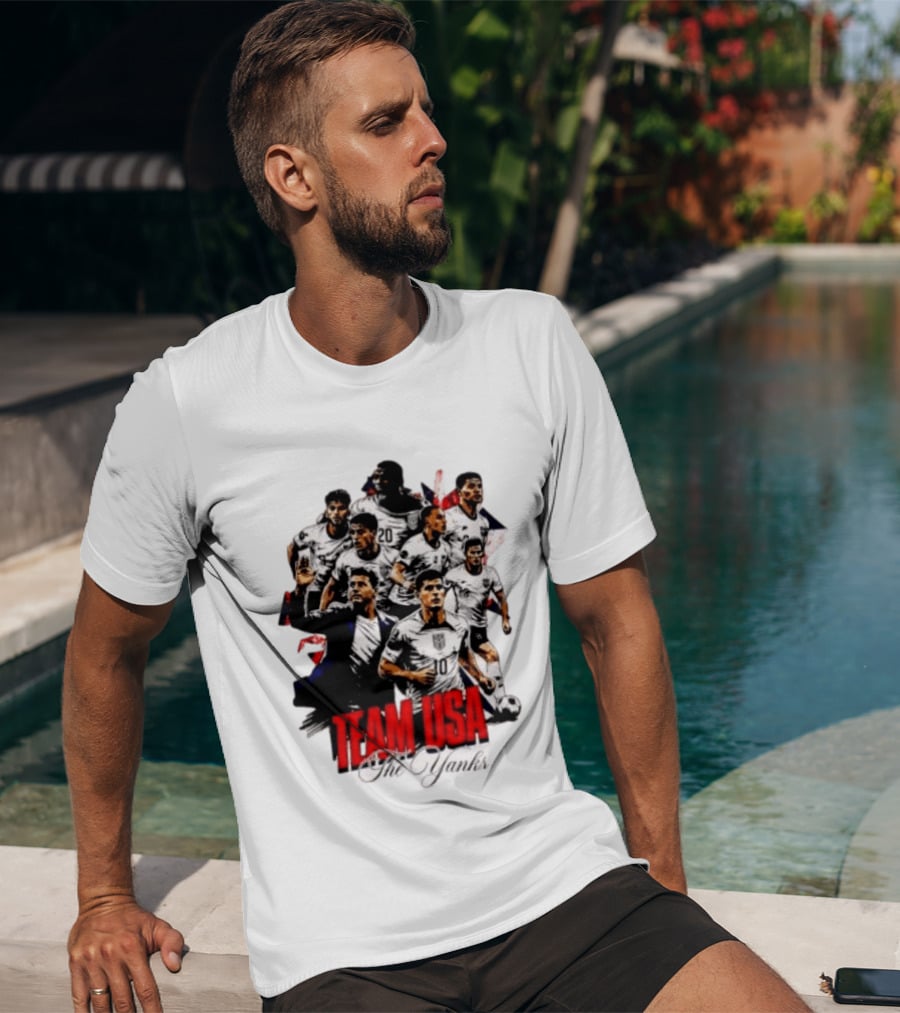 USMNT Christian Pulisic Mauricio Pochettino Team USA The Yanks T-Shirt