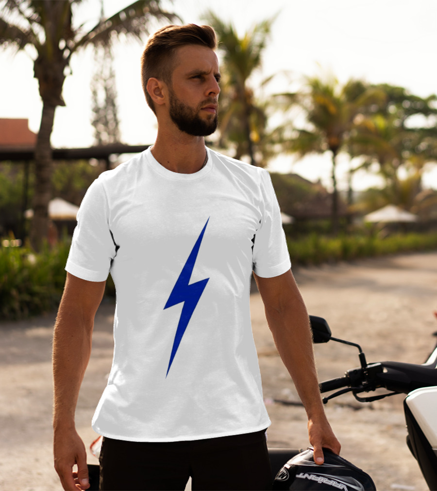 OKC Lightning Bolt Blue Power Energy T-Shirt