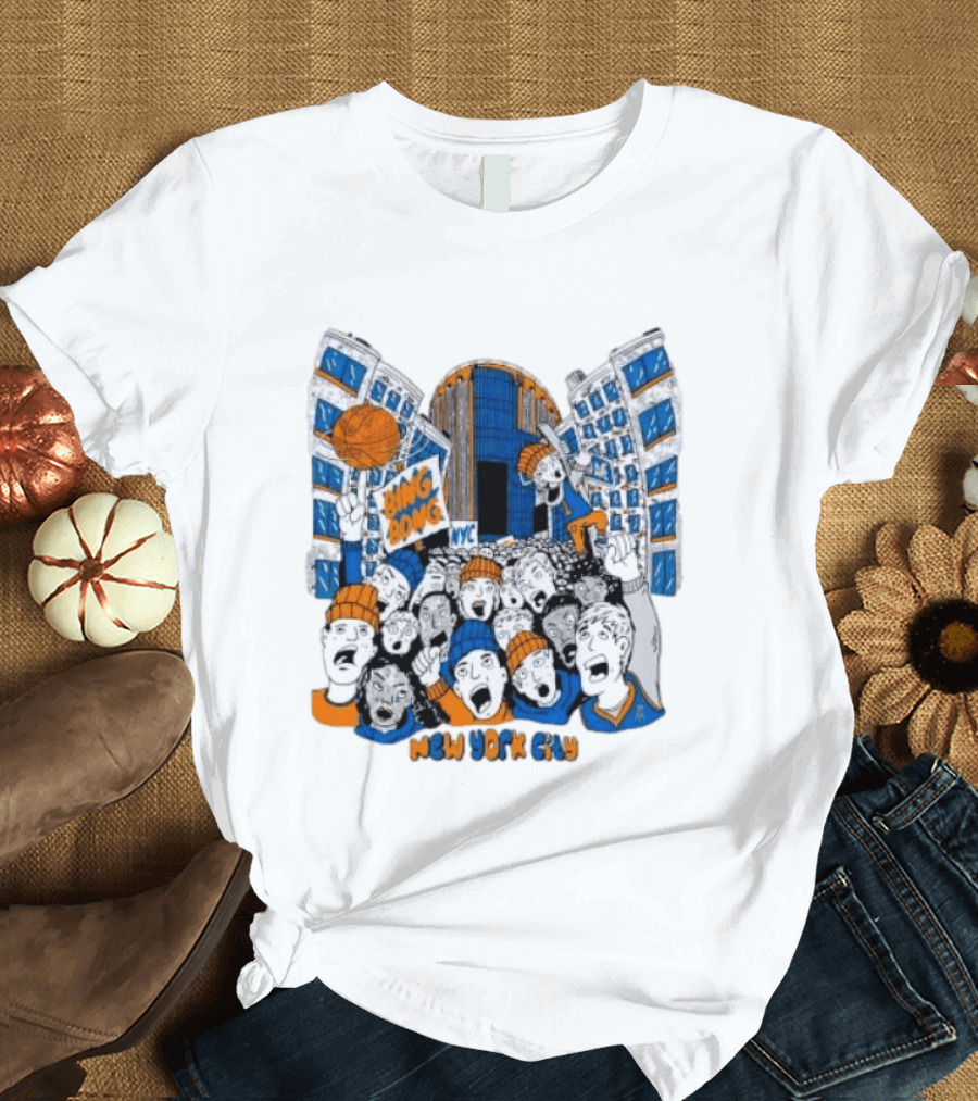 New York Knicks Bing Bong NYC New York City Basketball Fans Celebration T-Shirt