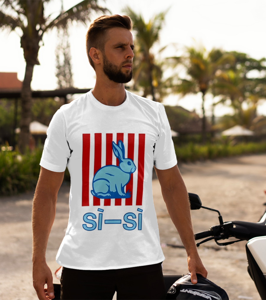 Rm Bottega Veneta Sisi Rabbit Stripes Si Si T-Shirt