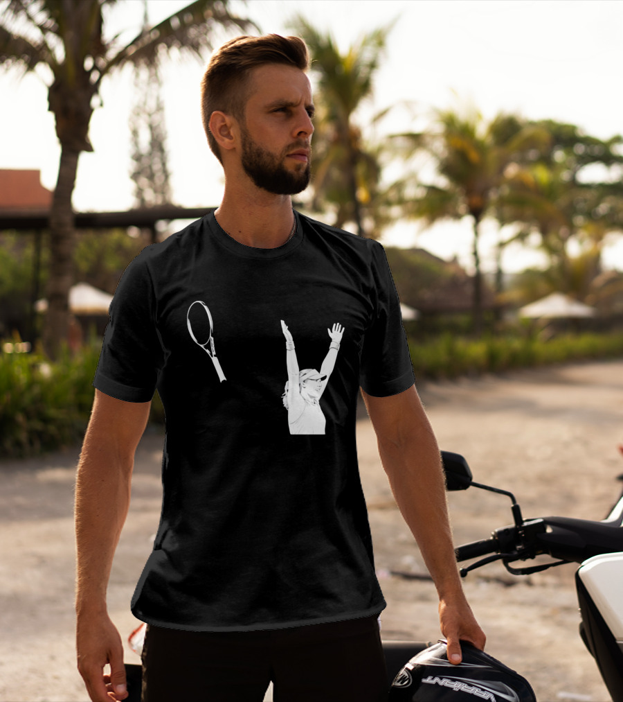 Babolat Tennis Player Celebration Arms Raised Victory T-Shirt