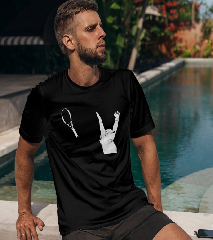 Babolat Tennis Player Celebration Arms Raised Victory T-Shirt