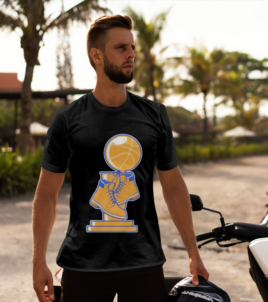 NY Basketball Trophy Timberland Boots T-Shirt