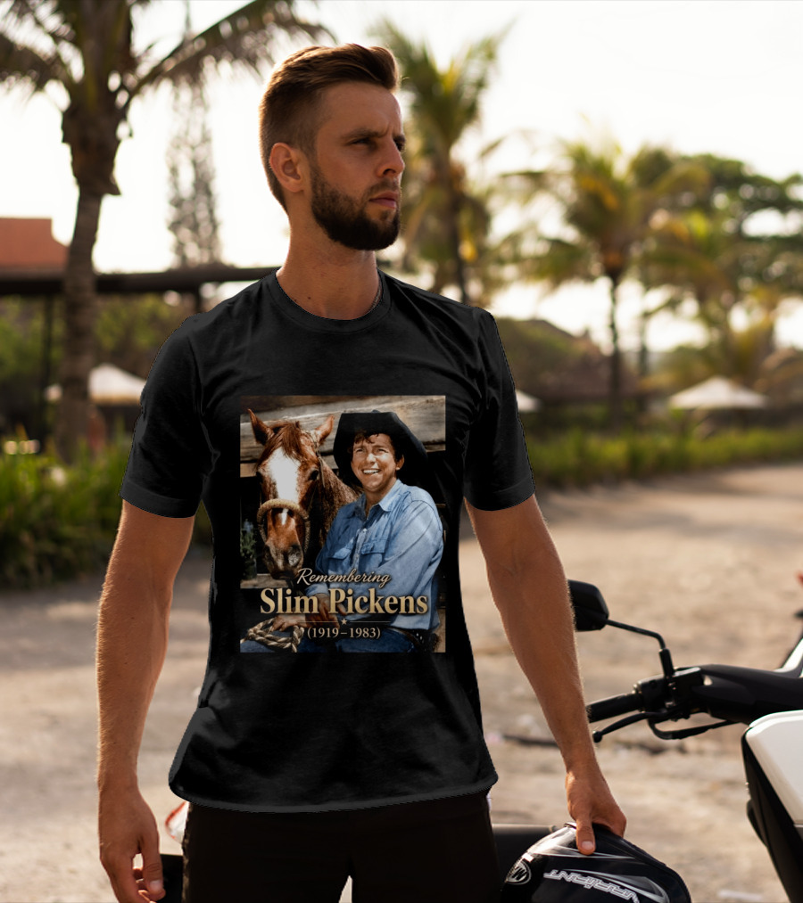 Remembering Slim Pickens 1919 1983 Cowboy T-Shirt