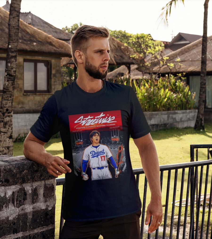 Shohei Ohtani Streetwise Dopest 17 Los Angeles Dodgers Baseball Stadium T-Shirt