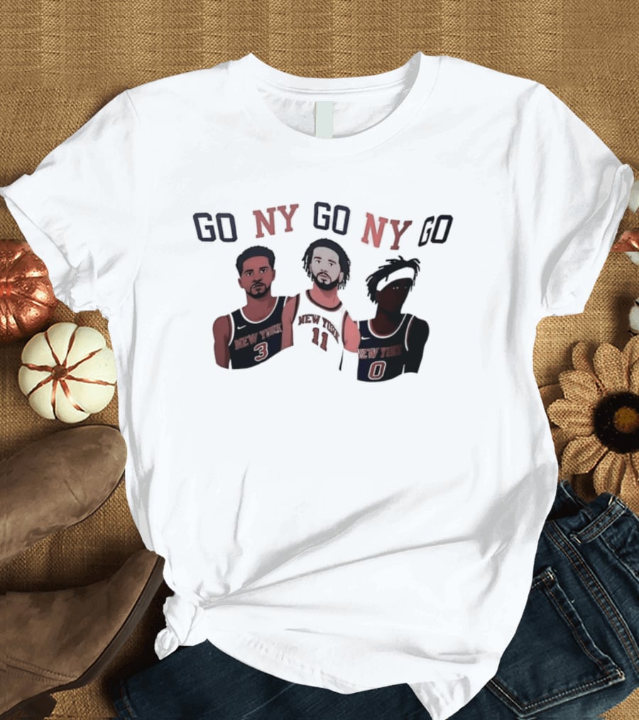 New York Knicks Go NY Go NY Go Basketball Fan Gear T-Shirt