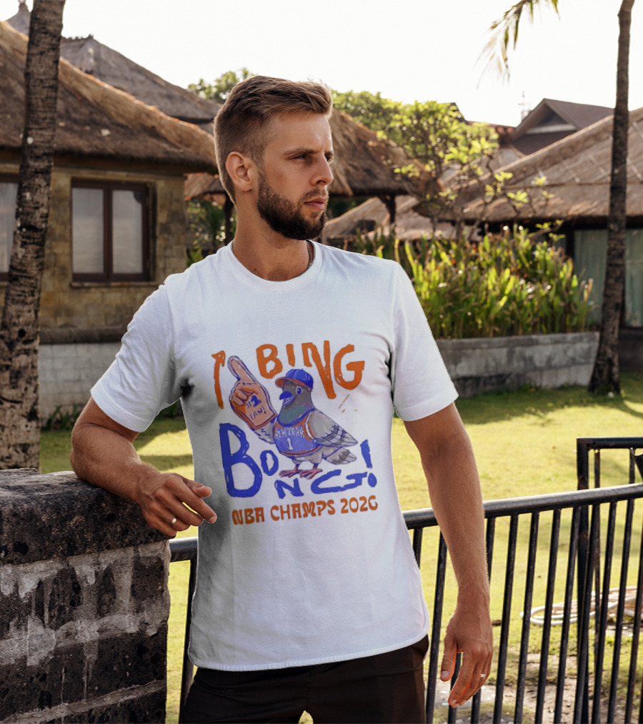 New York Pigeon BING BONG #1 Fan NBA Champs 2026 T-Shirt