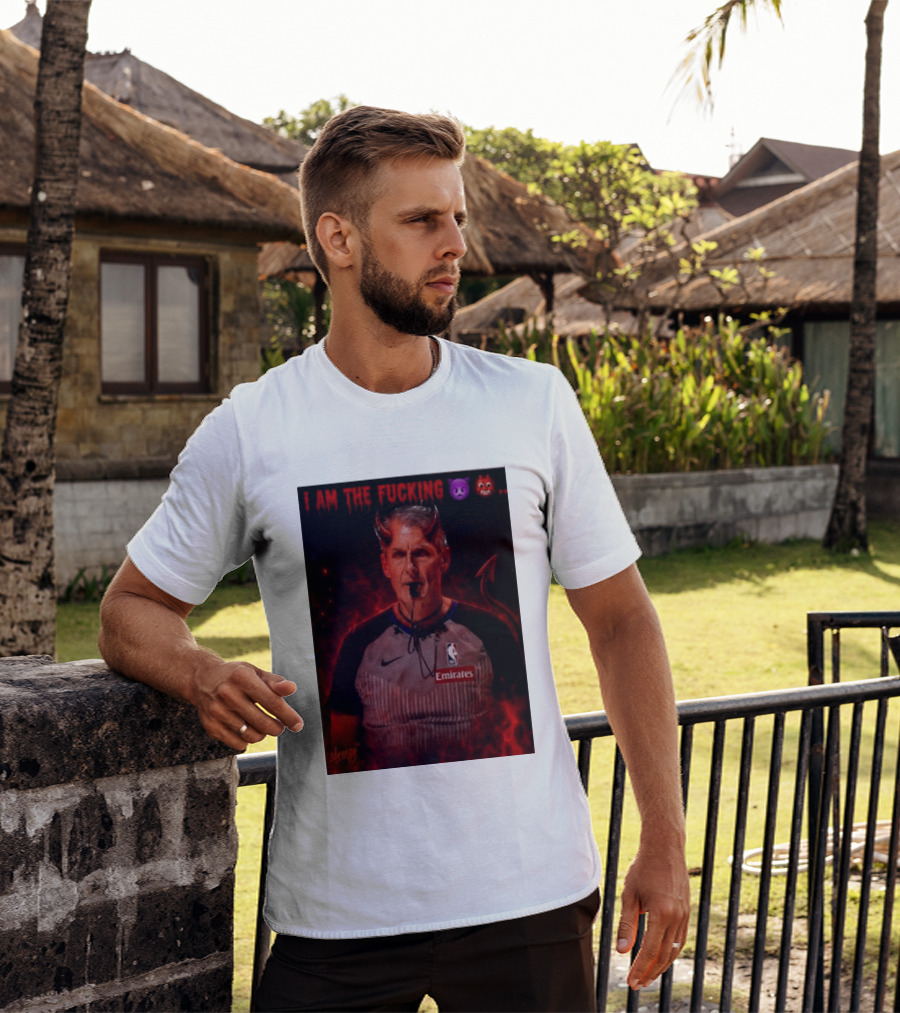 I Am The Fucking Emoji Devil Scott Foster NBA Referee Emirate T-Shirt