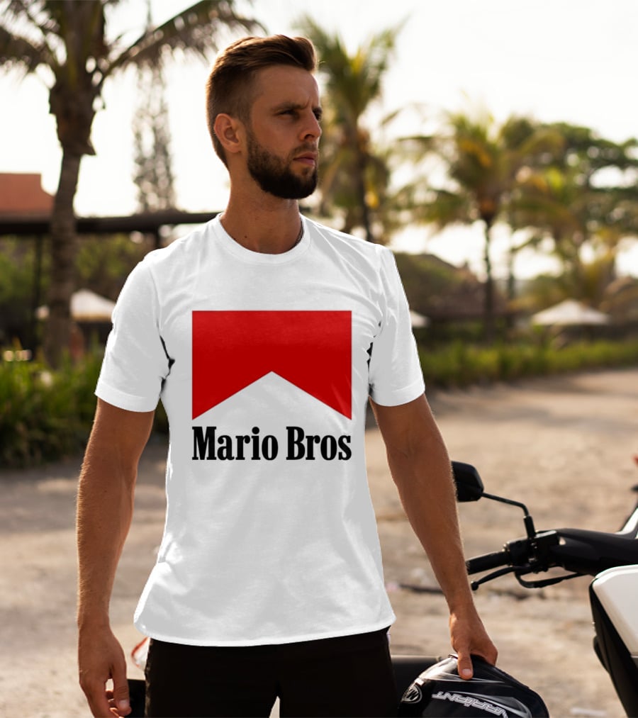 Mario Bros Red Banner T-Shirt
