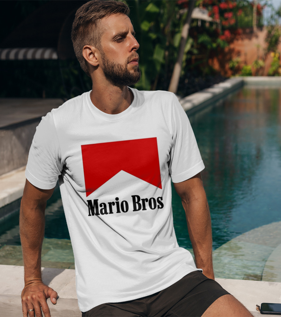 Mario Bros Red Banner T-Shirt