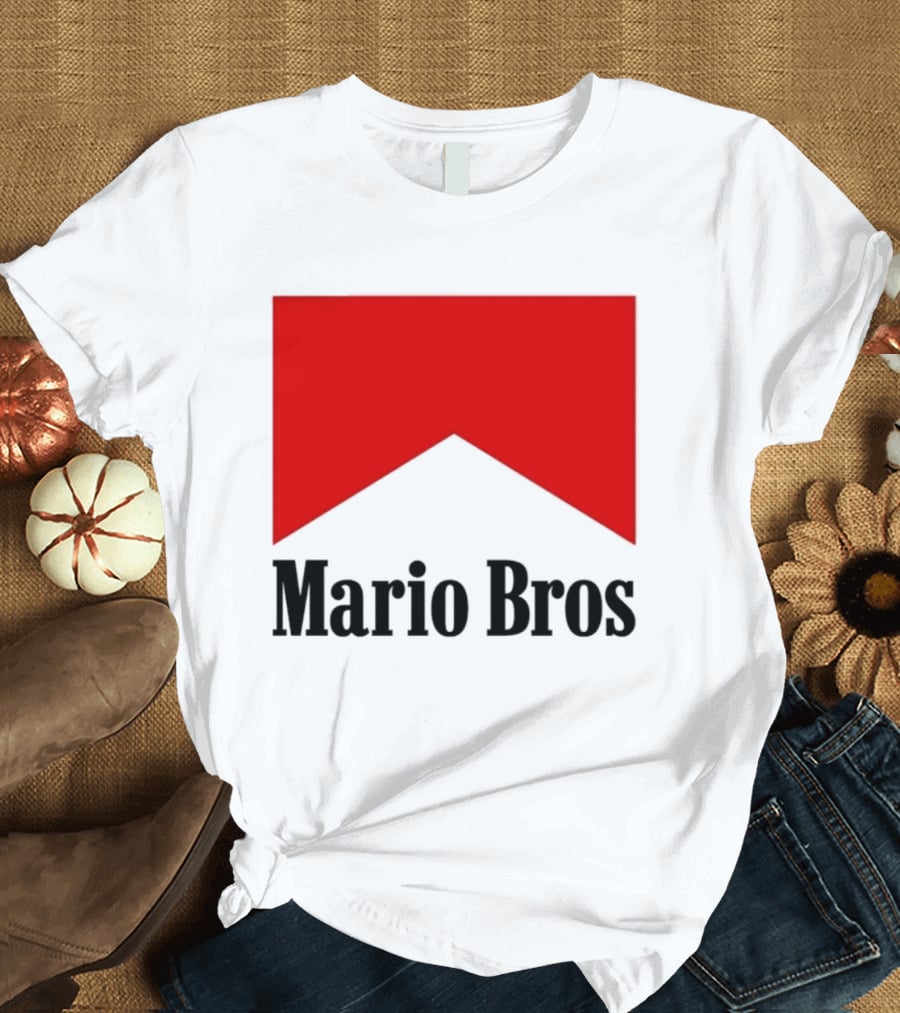Mario Bros Red Banner T-Shirt