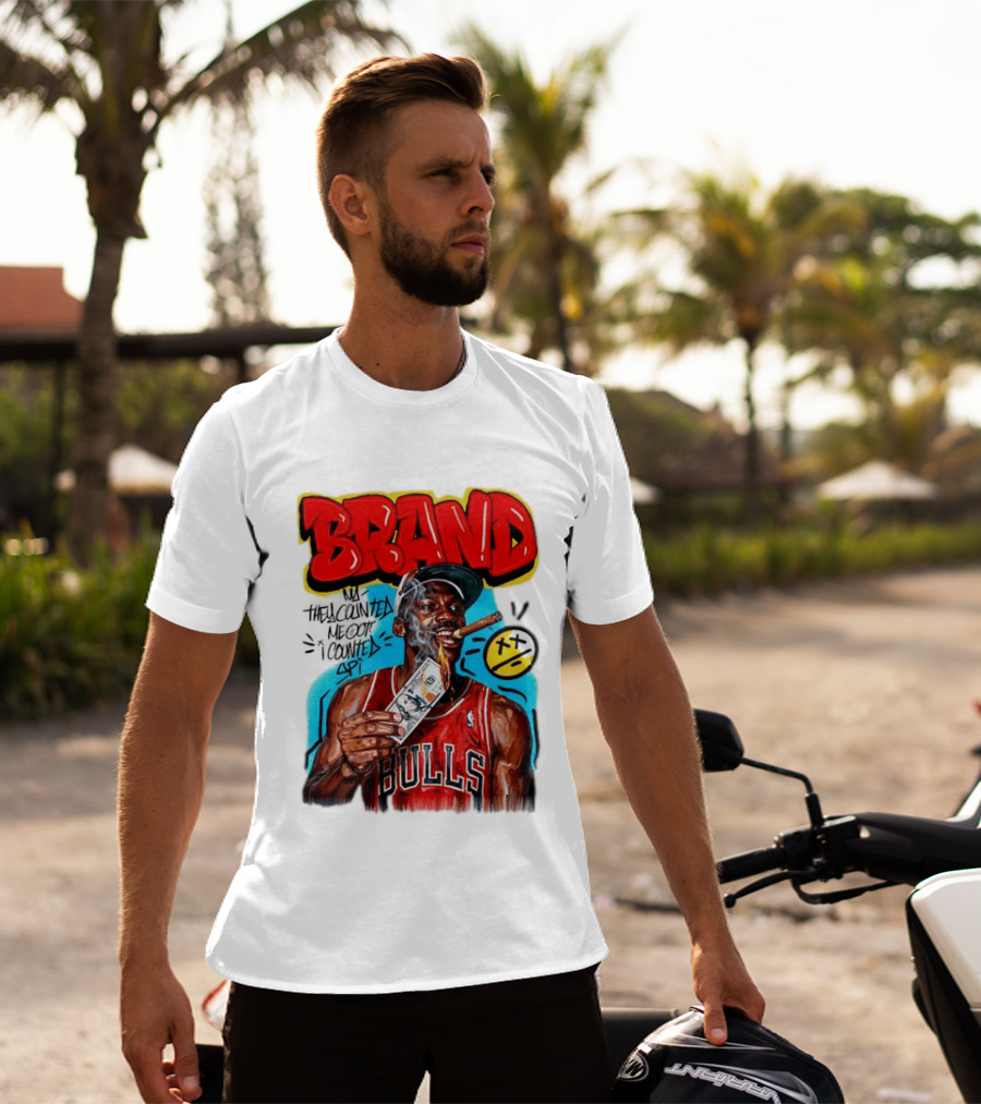 BRAND Michael Jordan Chicago Bulls NBA They Counted Me Out I Counted Spit T-Shirt