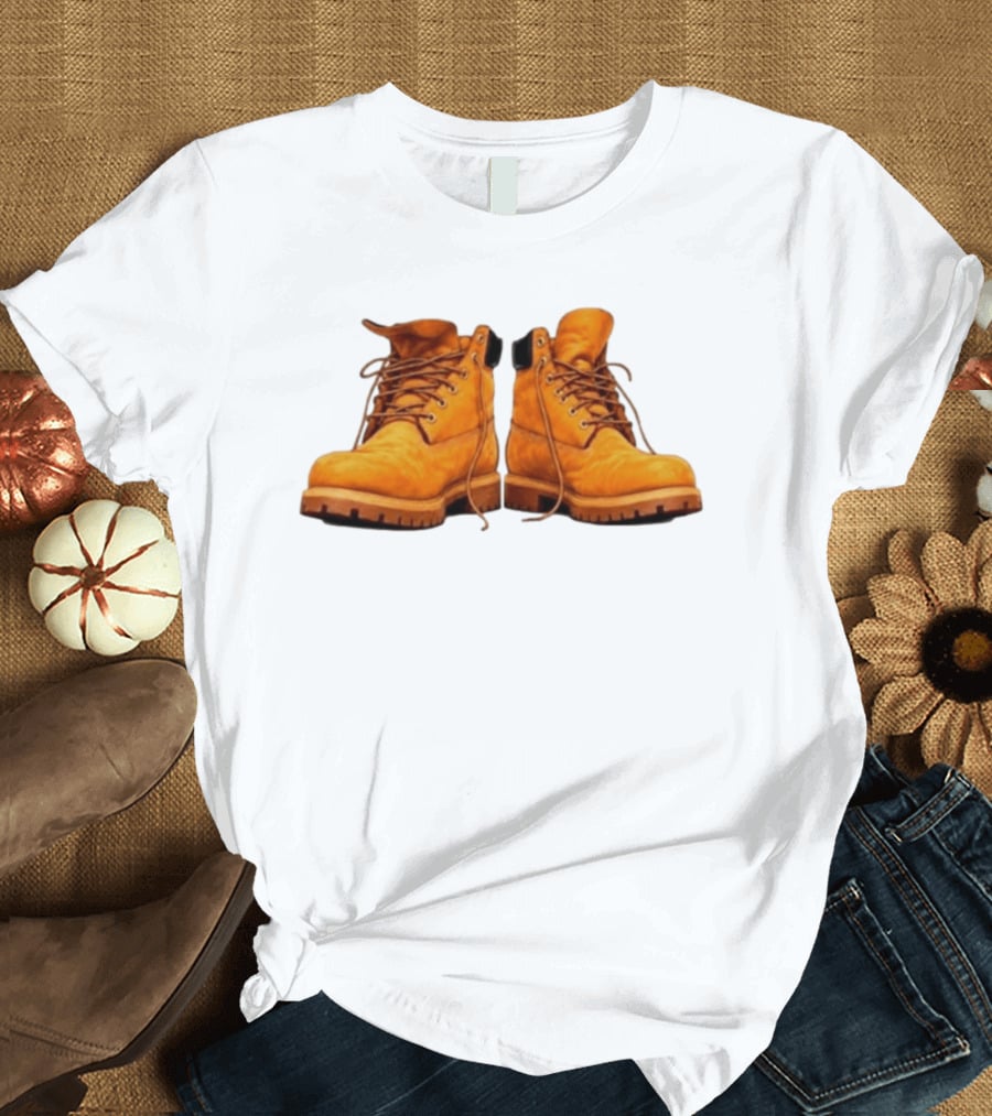 New York Forever Timberland Style Boots T-Shirt