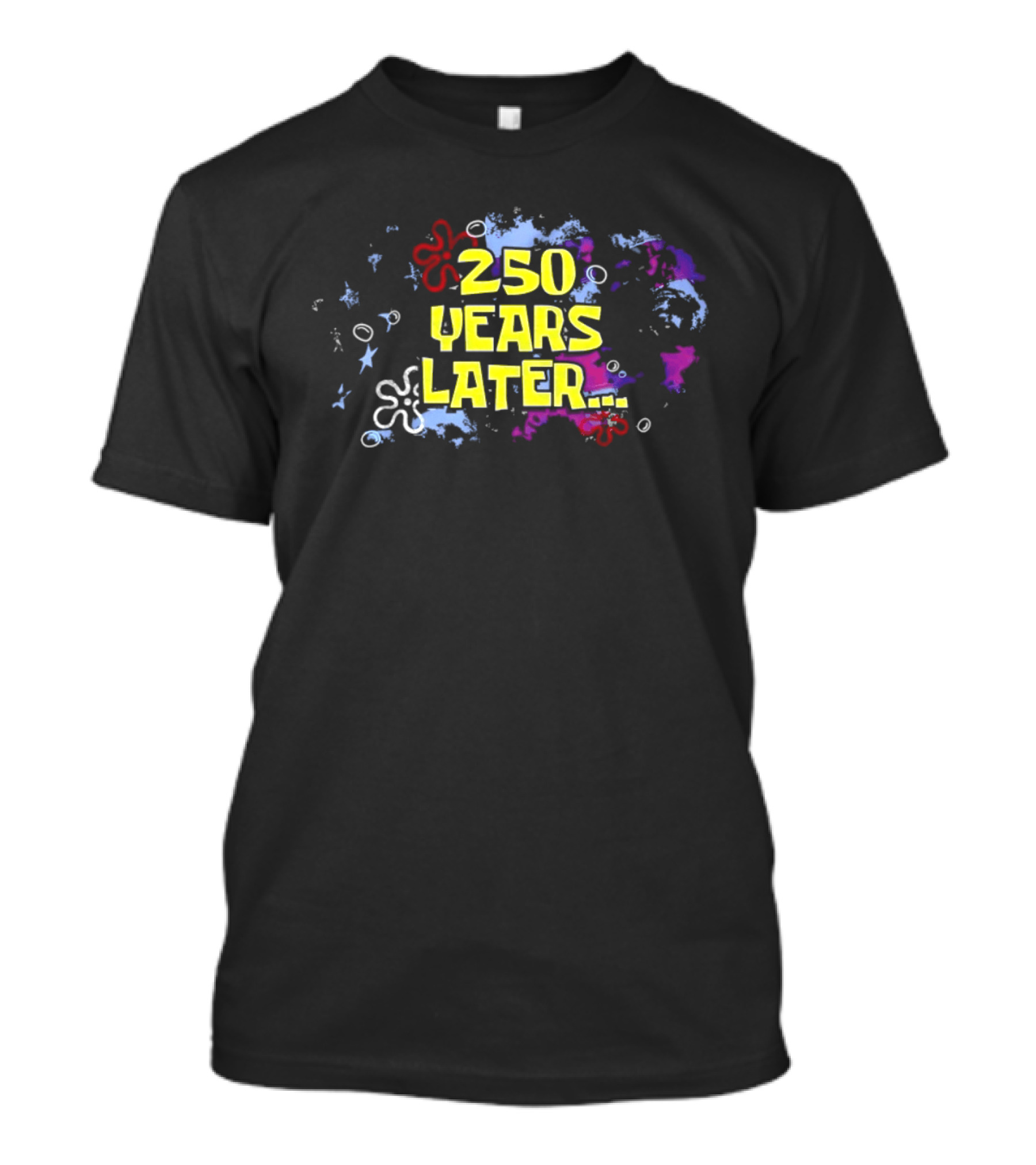 250 Years Later SpongeBob Time Card T-Shirt