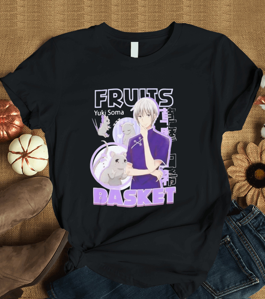 Fruits Basket Yuki Soma Kanji Mouse Transformation T-Shirt