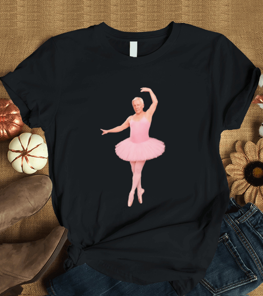 Geddy Lee Wearing Pink Ballerina Alex Lifeson Costume Iconic Image T-Shirt