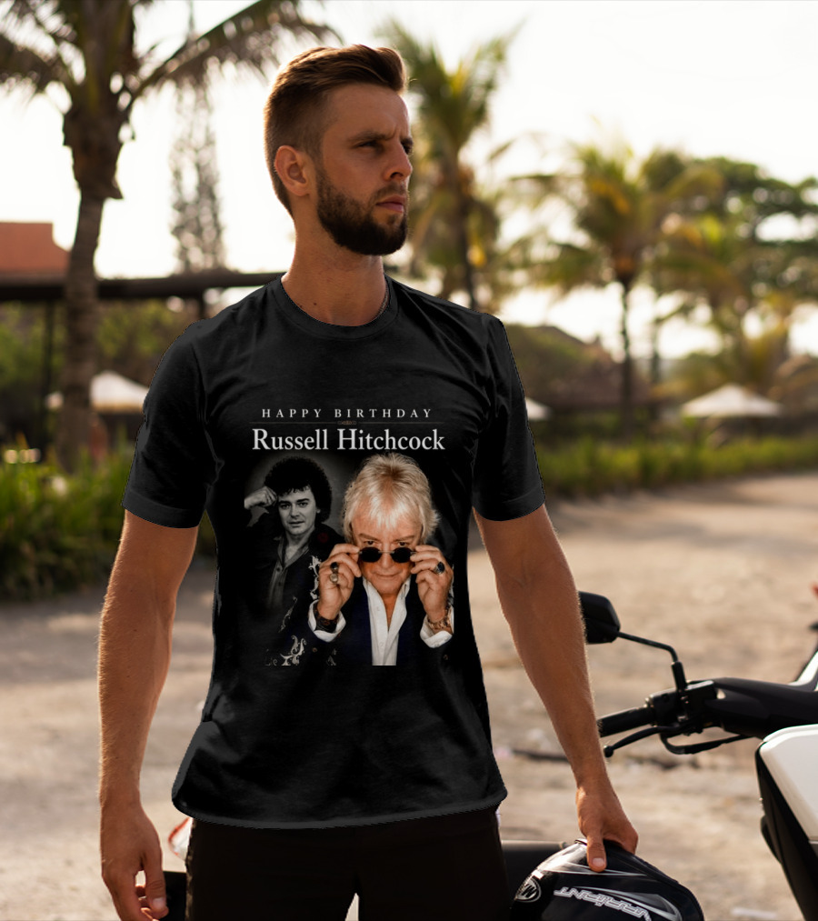 Happy Birthday Russell Hitchcock Iconic Music Celebration T-Shirt