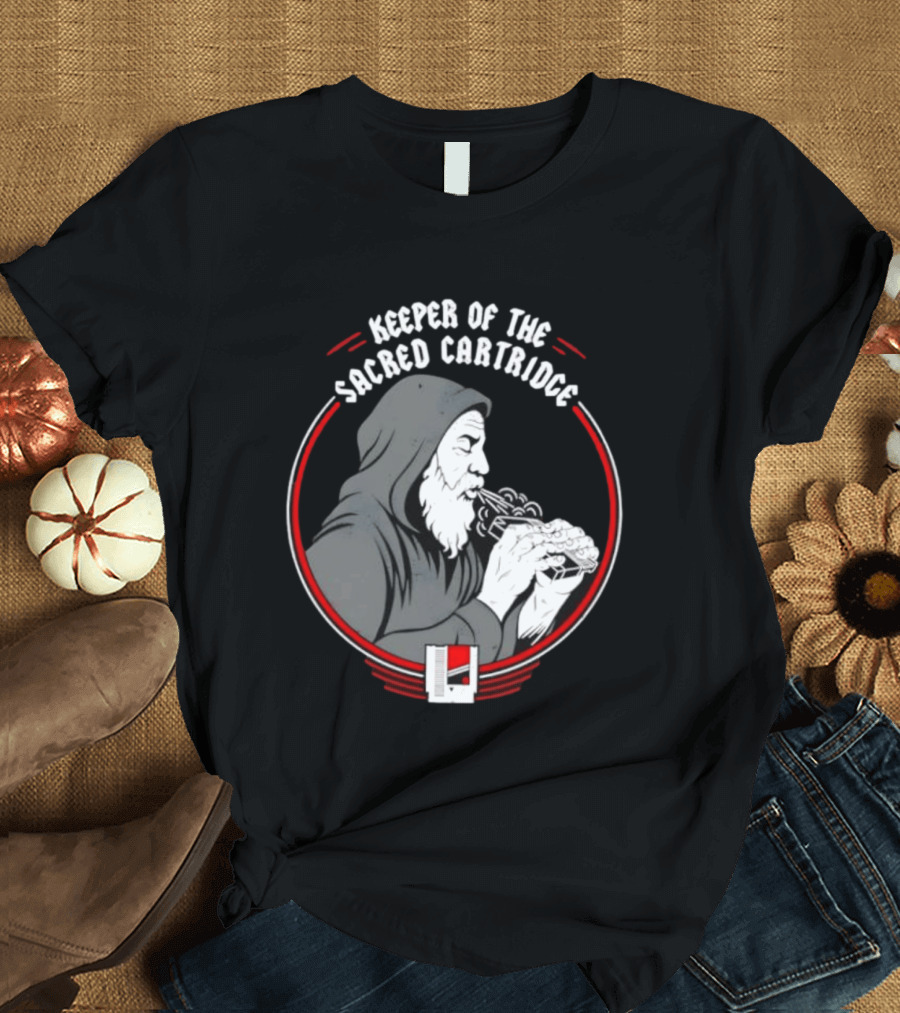 Keeper Of The Sacred Cartridge Gaming System Old Monk T-Shirt