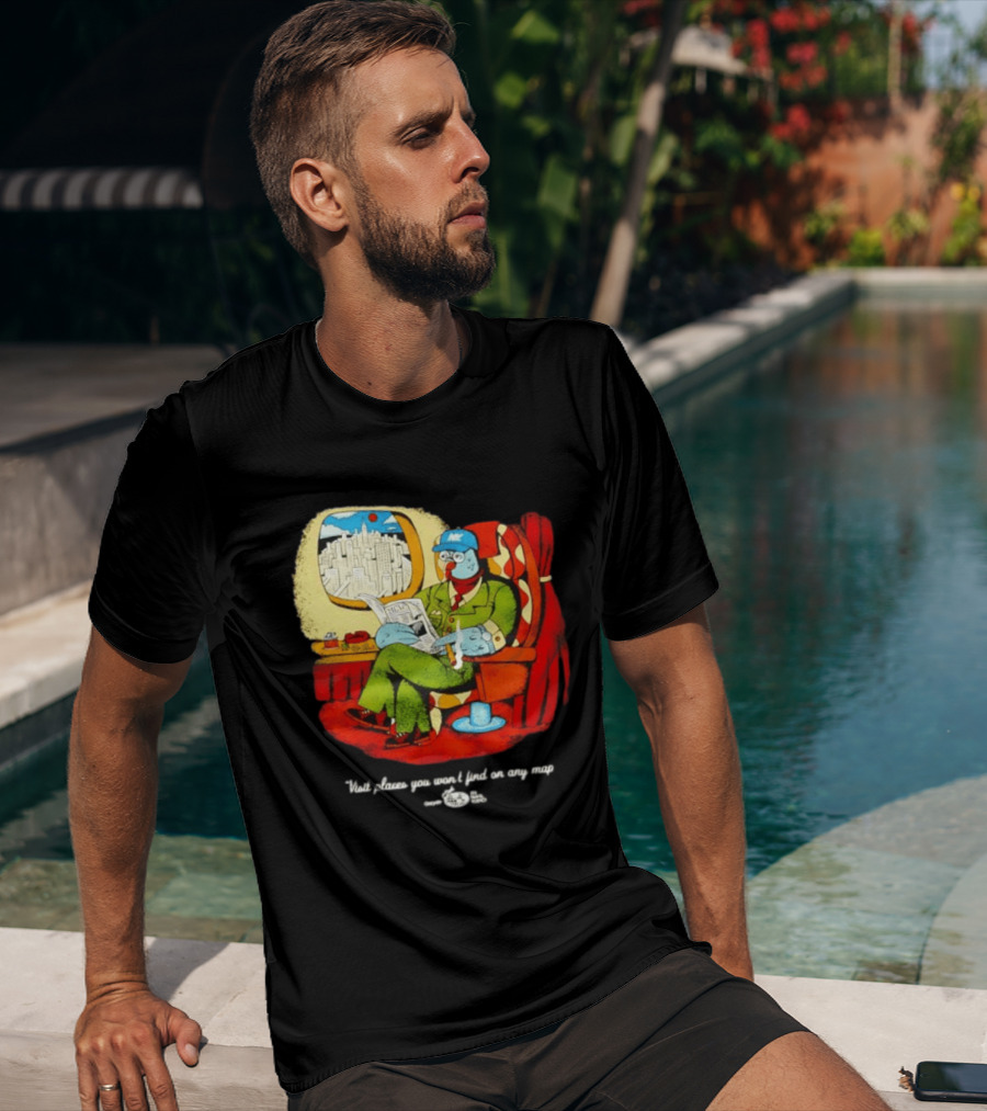 The Travel Agency Mile High Flyer Bird NY Visit Places You Won't Find On Any Map T-Shirt