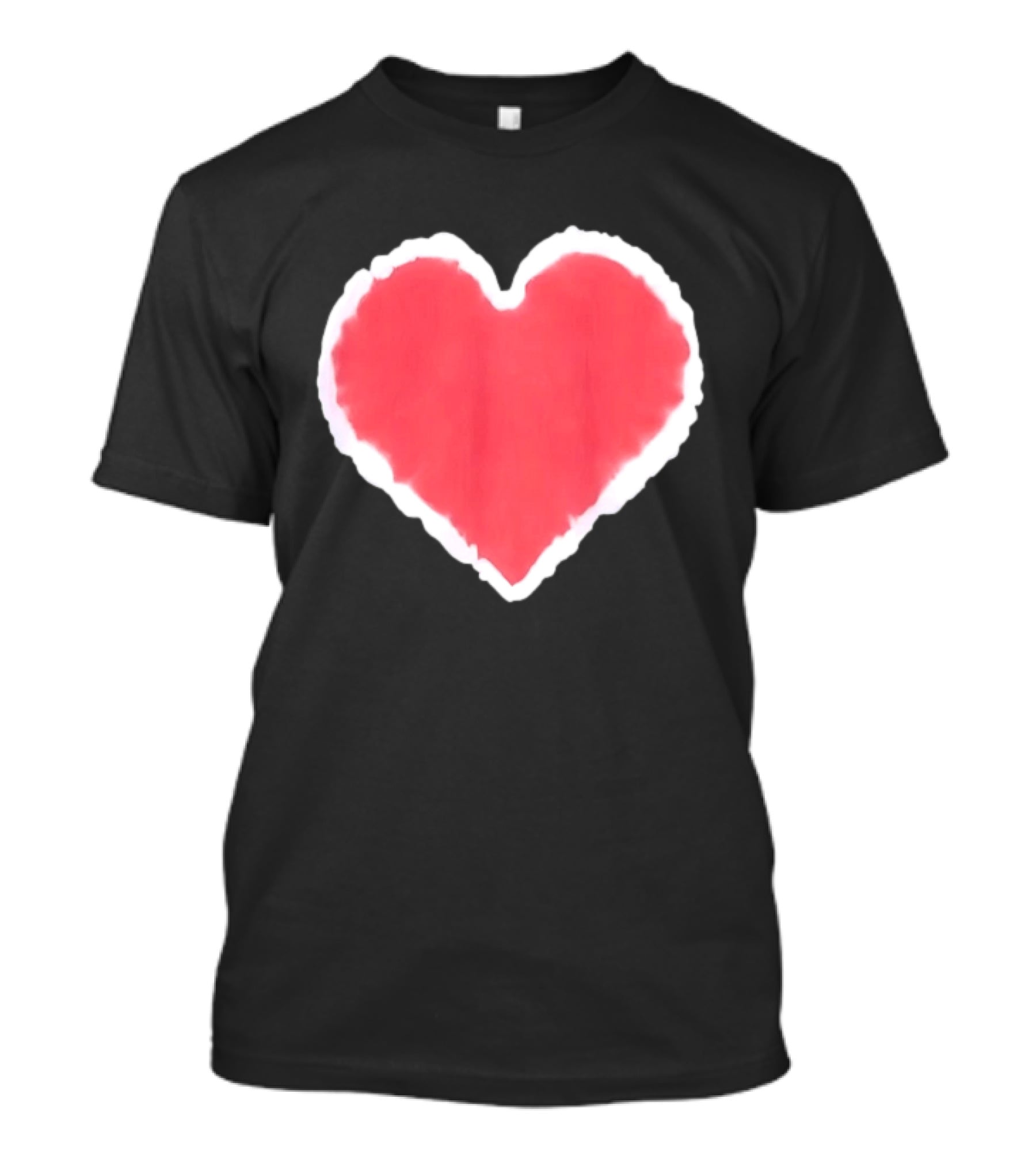 Tie Dye Heart Red Paint Splash T-Shirt