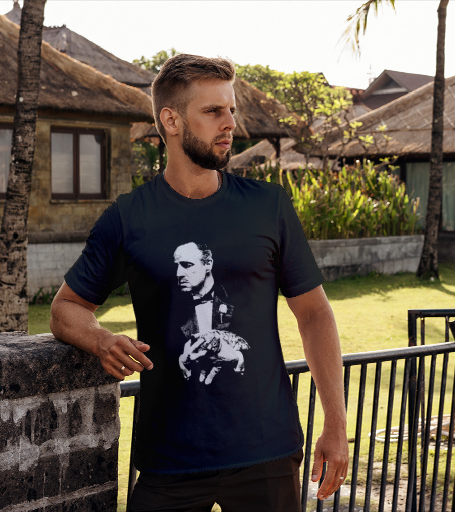Vito Corleone Marlon Brando The Godfather Movie Film Noir T-Shirt