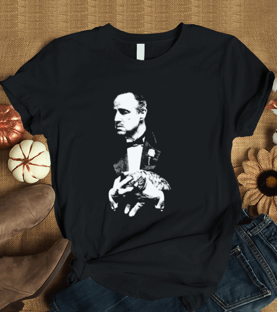 Vito Corleone Marlon Brando The Godfather Movie Film Noir T-Shirt