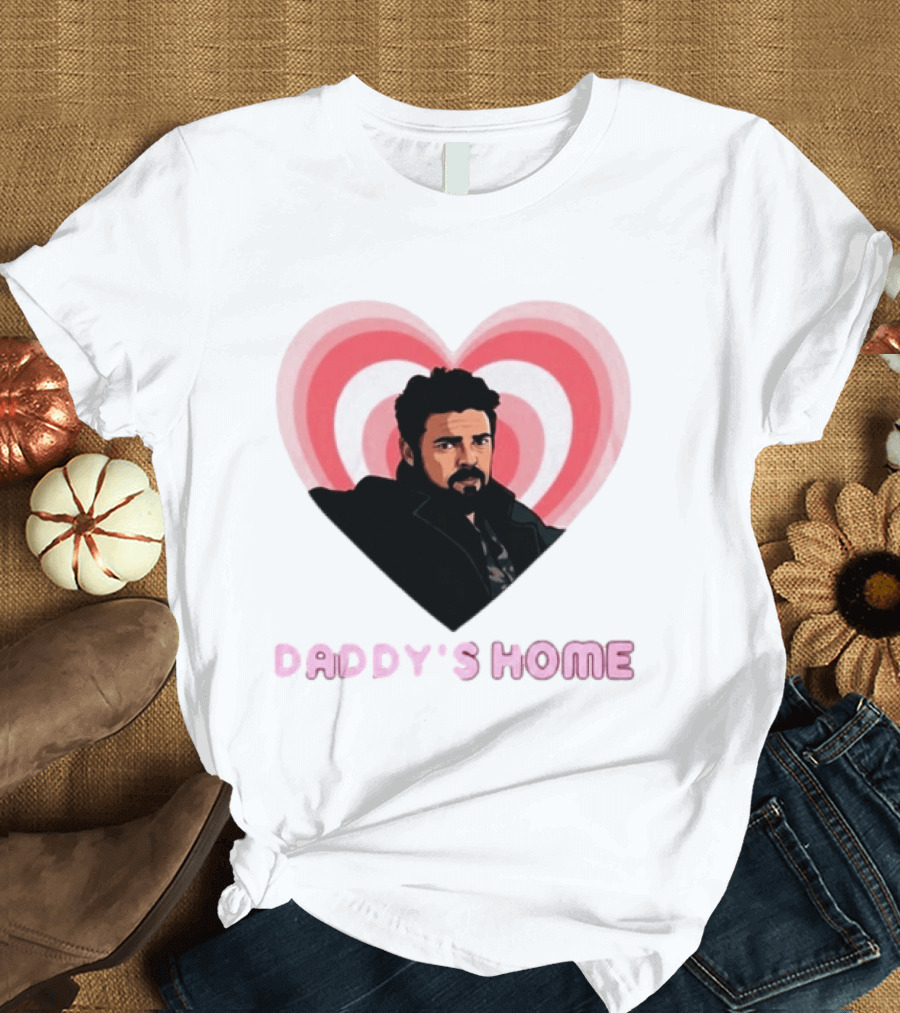 Daddy's Home The Boys Billy Butcher Heart T-Shirt