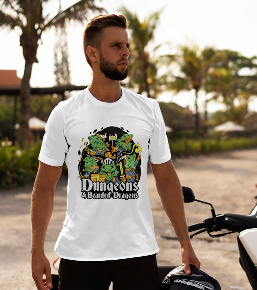 Dungeons And Bearded Dragons Adventurers Party Fantasy Game T-Shirt