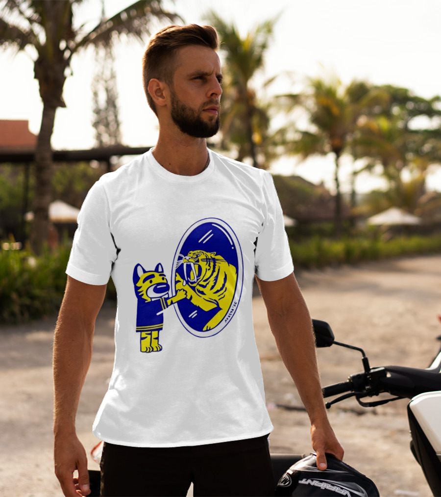Gnash Predators Sabretooth Tiger Mirror Reflection T-Shirt