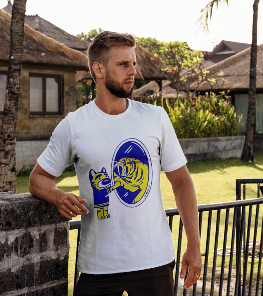 Gnash Predators Sabretooth Tiger Mirror Reflection T-Shirt