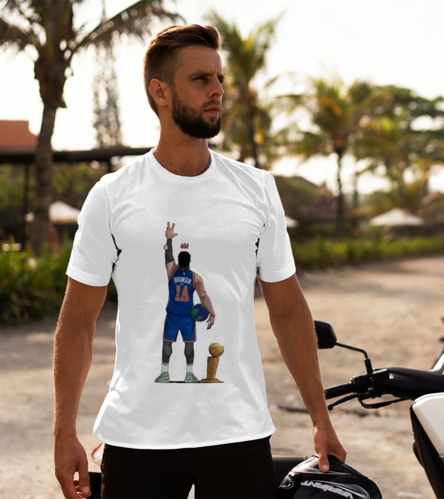Jalen Brunson 1a Ayooo Becky Trophy 2026 NBA Basketball Knicks Sports T-Shirt