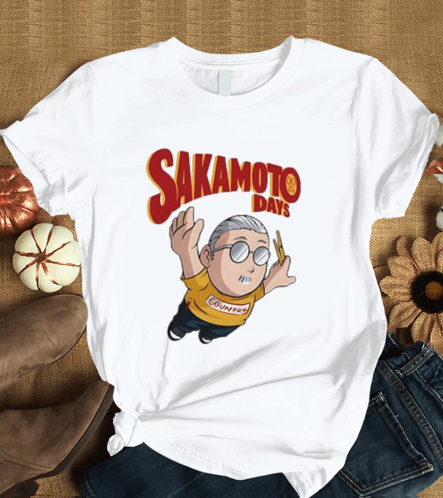Sakamoto Days Country Super Mario Taro Sakamoto Floating T-Shirt