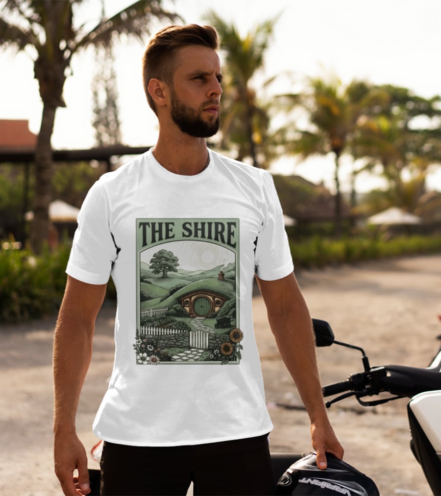The Shire Hobbit Hole Rustic Countryside Scenery T-Shirt