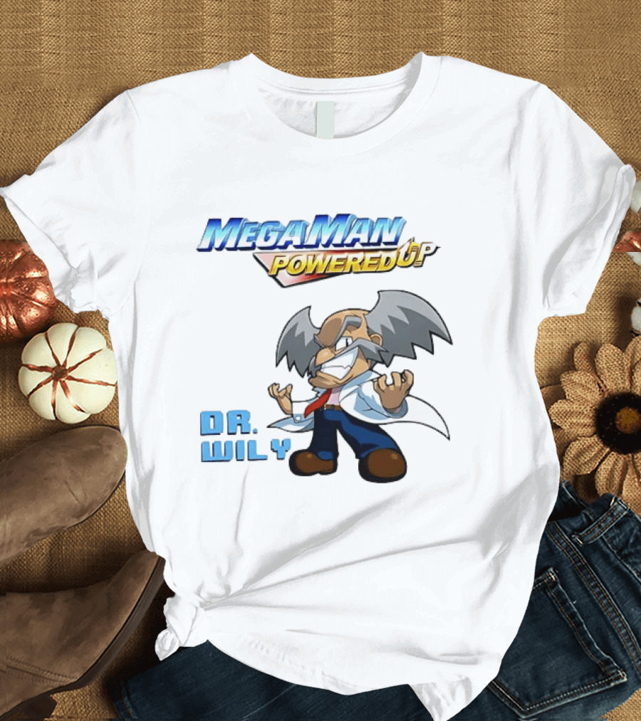 Mega Man Powered Up Dr Wily T-Shirt