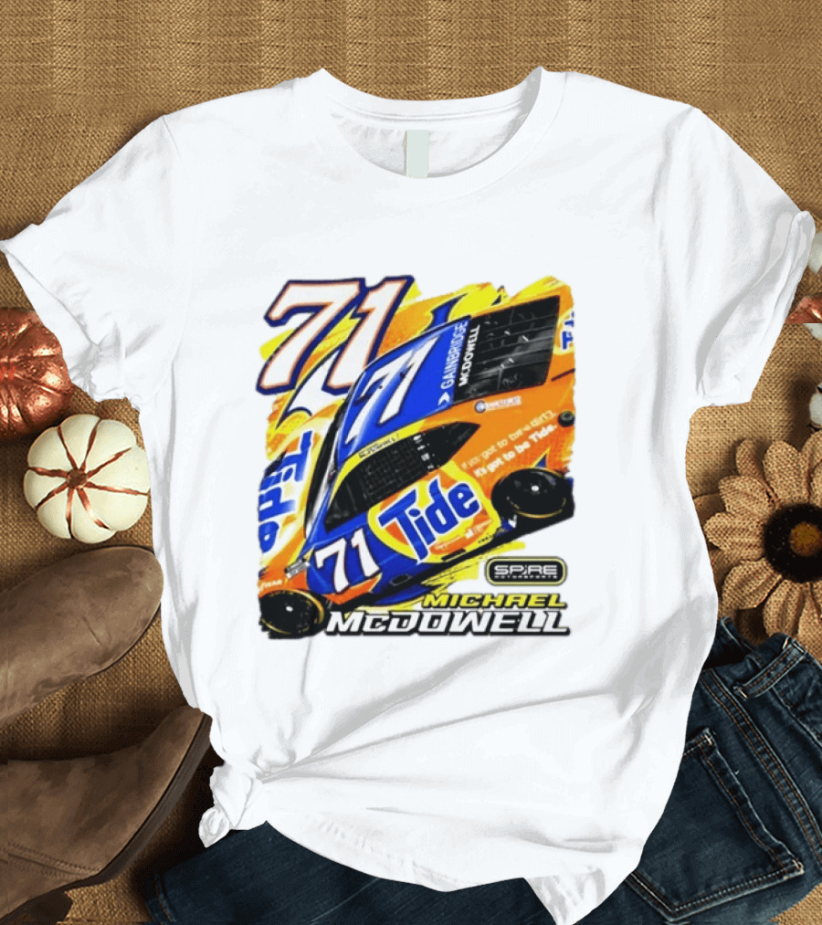Michael McDowell Tide 71 NASCAR Racing Spire Motorsports Camry T-Shirt