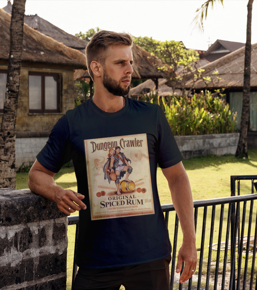 Dungeon Crawler Original Spiced Rum Borant Corporation Premium Drink T-Shirt